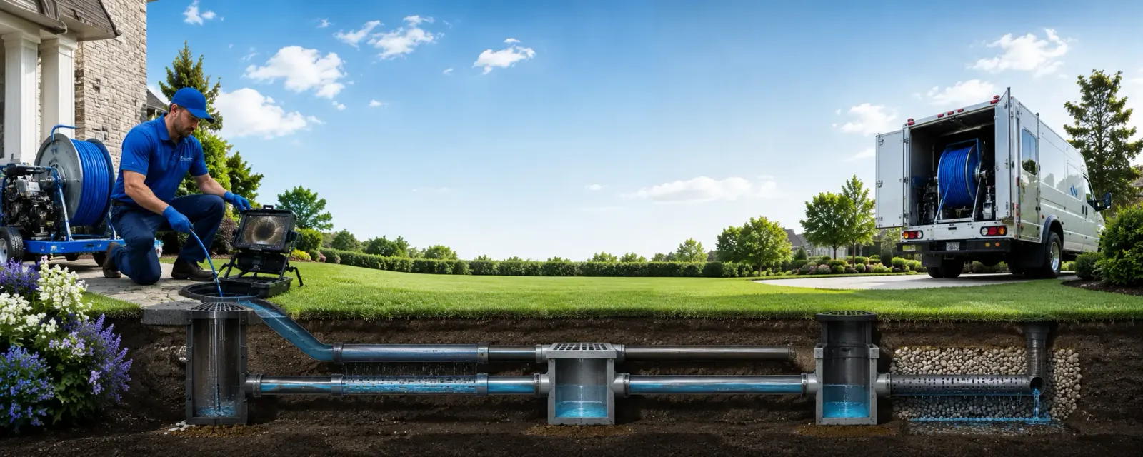 Outdoor drain cleaning information for Oakley, KS